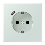 SCHUKO socket with USB type C LC32034 LC1520-18C215