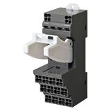 Socket, DIN rail/surface mounting, 31 mm, 14-pin, Push-in terminals