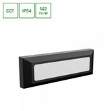 ENCANTA 6W CCT 230V IP54 230x80x30MM BLACK SURFACE FACADE FACE