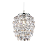 Petty pendant 20 cm E14 chrome/transparent