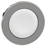 Head for non illuminated push button, Harmony XB4, flush mounted white flush caps pushbutton push