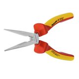 Snipe-nose pliers, 200 mm, straight, Protective insulation, 1000 V: Ye