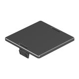 LP R  Blank cover, for round hole, graphite black Polyamide