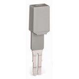 Test plug adapter 8.3 mm wide for 4 mm Ø test plugs gray