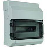 Surface mountable insulating encl. IP 54 for DIN rail mounted devices 