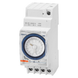 DAILY TIME SWITCH - CHARGE RISERVE 150H - 1 CHANGEOVER CONTACT - 2 MODULES