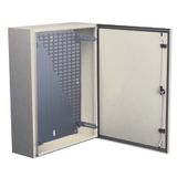 Spacial S3D db plain door w/o mount.plate.H1000xW1000xD300 IP 55 IK 10 RAL7035.