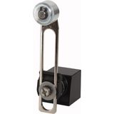 Adjustable roller lever, D=18mm, metal