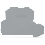 End plate 0.7 mm thick gray