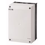 Insulated enclosure, HxWxD=240x160x125mm, +mounting plate