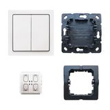 6716 UJ-84-500 CoverPlates (partly incl. Insert) Remote control White