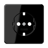Abdeckung für SCHUKO® Steckdosen, Duroplast, Serie CD, schwarz