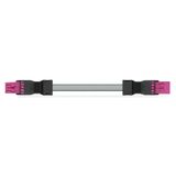 pre-assembled interconnecting cable Eca Socket/plug pink