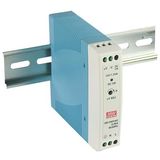Pulse power supply 24V 1A 20W SNT mounted on DIN rail