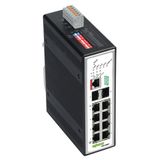 Industrial Managed Switch 8-port 100Base-TX 2-Slot 1000BASE-SX/LX blac