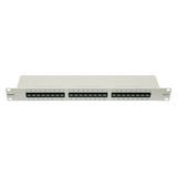 Patchpanel 19" 24xRJ45 unshielded Cat.6, 1U, RAL7035