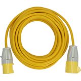 Extension cable CEE 110V 14m yellow H05VV-F 3G2,5