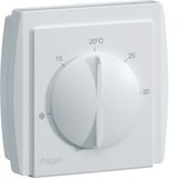 Membránový pokojový termostat, 1P 10A, topení/chlazení, +8°C až +30°C, nástěnný