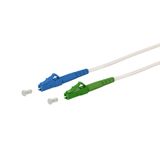 OpDAT patch cord LC-S/LC-S APC OS2, white, 10.0 m