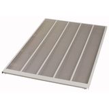 Grid / metal braiding IP4X for rear walls, 5 columns, grey