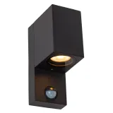 ZARO IR Wall spotlig. Outd.-Black-1xGU10-7W-IP65