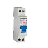 Miniature Circuit Breaker (MCB) AMPARO 4.5kA, C 6A, 1+N, 1MW