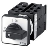 Step switches, T0, 20 A, flush mounting, 6 contact unit(s), Contacts: 12, 45 °, maintained, With 0 (Off) position, 0-2, Design number 8491