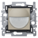 Motion detector, 230 V, 8 m, 180°, wall detector, for flush-mounting box, champagne coated