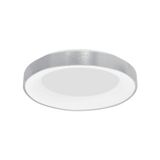 Triac Dimmable Brushed Silver Aluminium   & Acrylic  LED 50 Watt 230 Volt  2864Lm 3000K IP20  D: 60 H: 9 cm