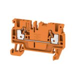 Feed-through terminal block, PUSH IN, 2.5 mm², 800 V, 24 A, Number of 