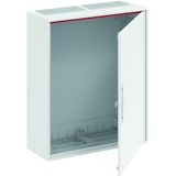 A24 ComfortLine A Wall-mounting cabinet, Surface mounted/recessed mounted/partially recessed mounted, 96 SU, Isolated (Class II), IP44, Field Width: 2, Rows: 4, 650 mm x 550 mm x 215 mm