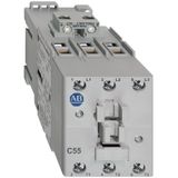 Contactor, IEC, 55A, 3P, 24VDC Coil, No Auxiliary Contacts