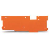 End and intermediate plate 1.1 mm thick orange