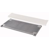 IT mounting plate, 24 space unit universal mounting plate for flush-mounted enclosures