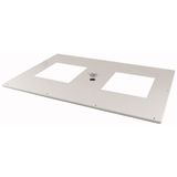 Top plate for OpenFrame, fan, W=1350mm, grey