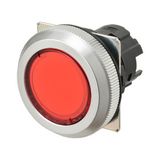 Pushbutton A30NZ Ø30 mm, bezel brushed metal, FLAT, MOMENTARY, CAP COL