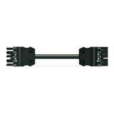 pre-assembled interconnecting cable;Eca;Socket/plug;black