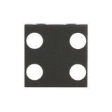 N2221.4 AN Cover plate for Switch/push button Central cover plate Anthracite - Zenit