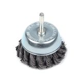 Cup brush for hand drill 1/4",75mm (twisted wire)