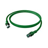 DualBoot PushPull Patch Cord, Cat.6a, Shielded, Green, 7.5m