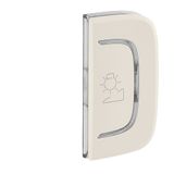 Cover plate Valena Allure - regulation symbol - right-hand side mounting - ivory