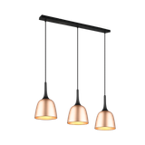 Chiron pendant 3-pc E27 matt brass