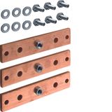 Busbar, universN, 40x10mm, 3pcs.