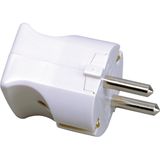 Plastic grounding-type plug (folding plu
