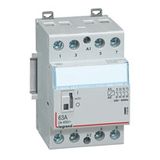 Power contactor CX³ - with 230 V~ coll and handle - 4P - 400 V~ - 63 A - 2 N/C