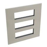 British standard plate Arteor square version 3x6 modules - champagne