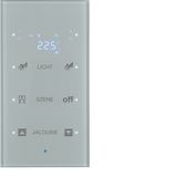 KNX glass sensor 3g thermostat, display, intg bus coupl. , KNX-TS sens