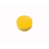 Button plate, raised yellow, blank