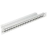 Patchpanel 19" empty for 24 modules (SFA)(SFB), 1U, RAL7035