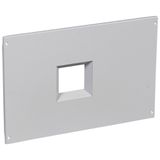 Metal faceplate XL³ 800/4000 - for DPX 1600 vertical - captive screws - 24 mod